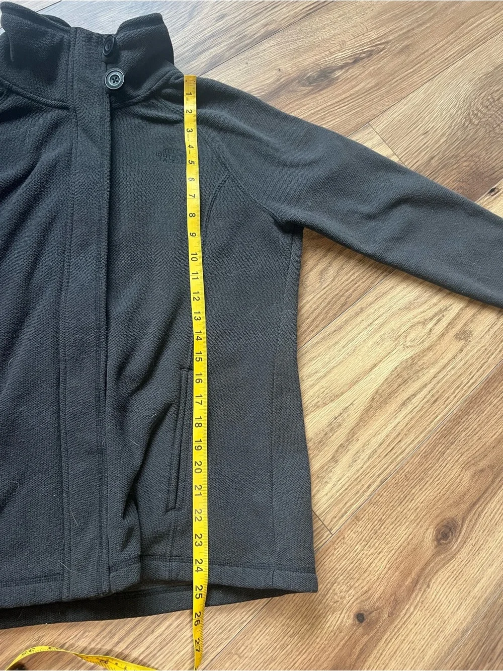 The North Face Crescent Sweater Knit Fleece Full Zip Button Mock Jacket L